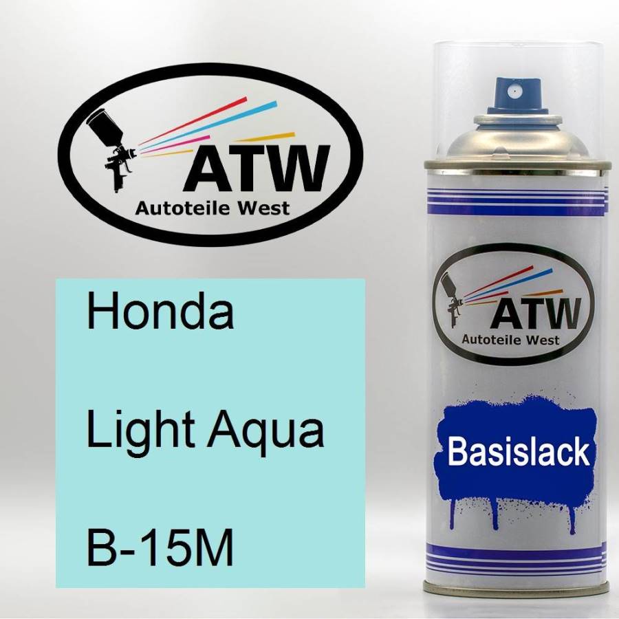 Honda, Light Aqua, B-15M: 400ml Sprühdose, von ATW Autoteile West.